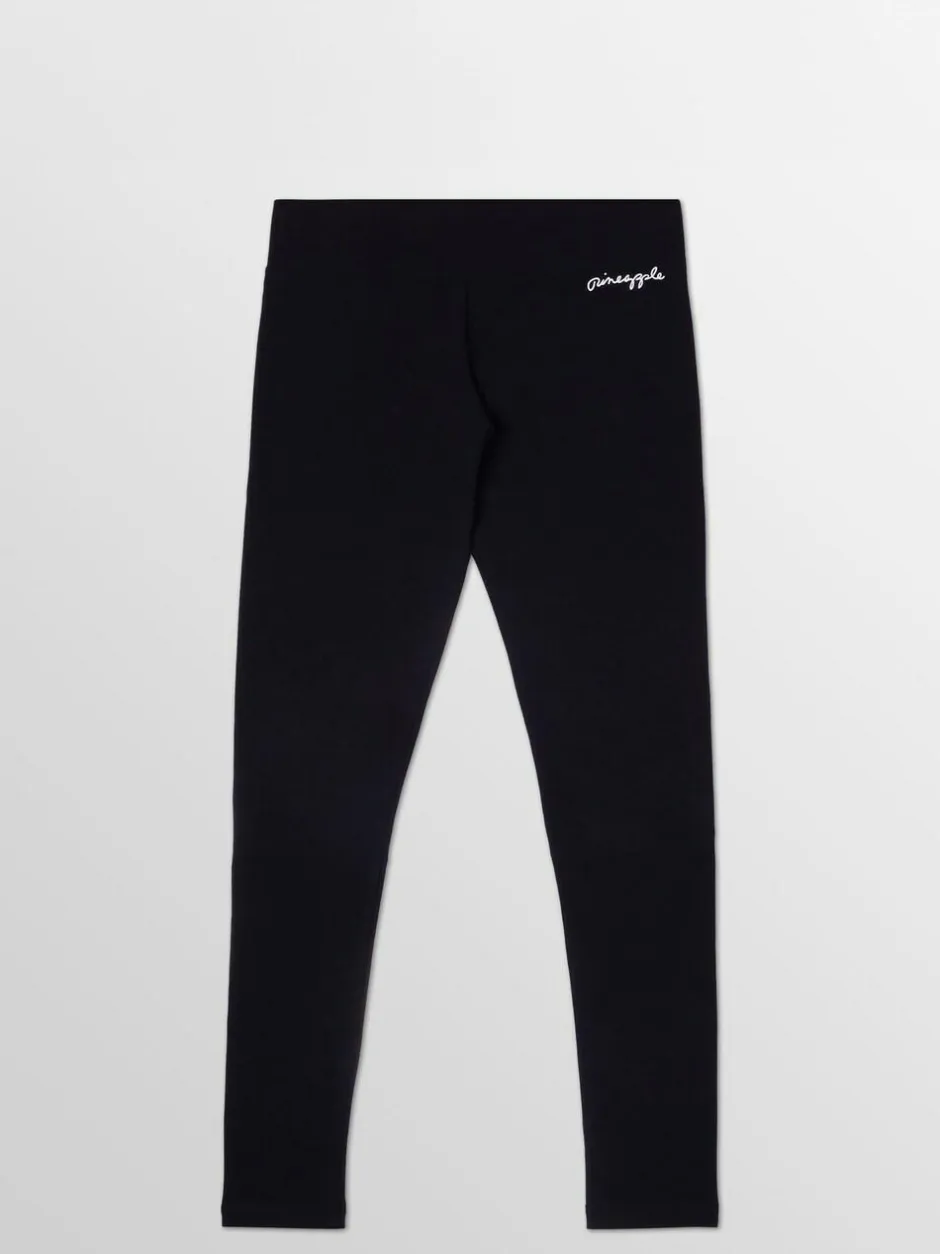 Pineapple Black Petite Womens Wide Waistband Leggings Best
