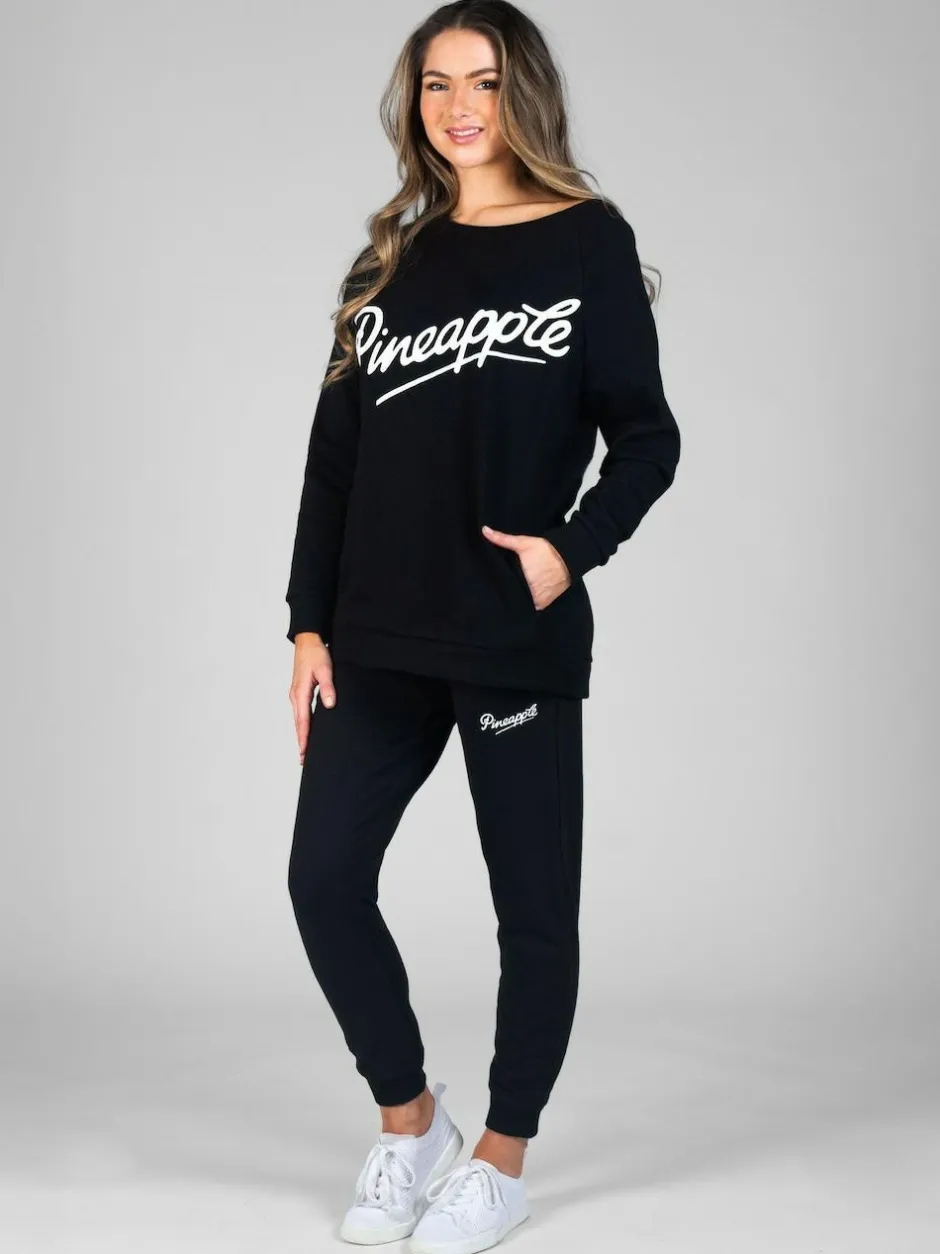 Pineapple Black Skinny Zip Joggers Sale