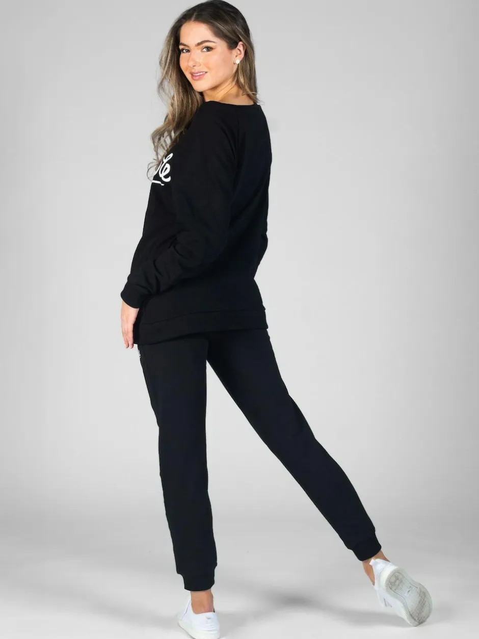 Pineapple Black Skinny Zip Joggers Sale