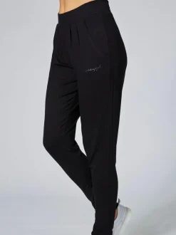 Pineapple Viscose Relaxed Fit Jersey Joggers Black Clearance
