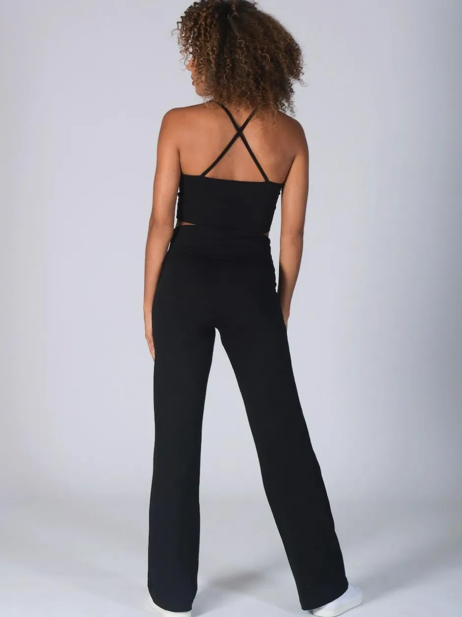 Pineapple Womens Fold Waistband Jersey Trousers Black Online