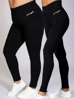 Pineapple Womens Wide Waistband Leggings Black Outlet