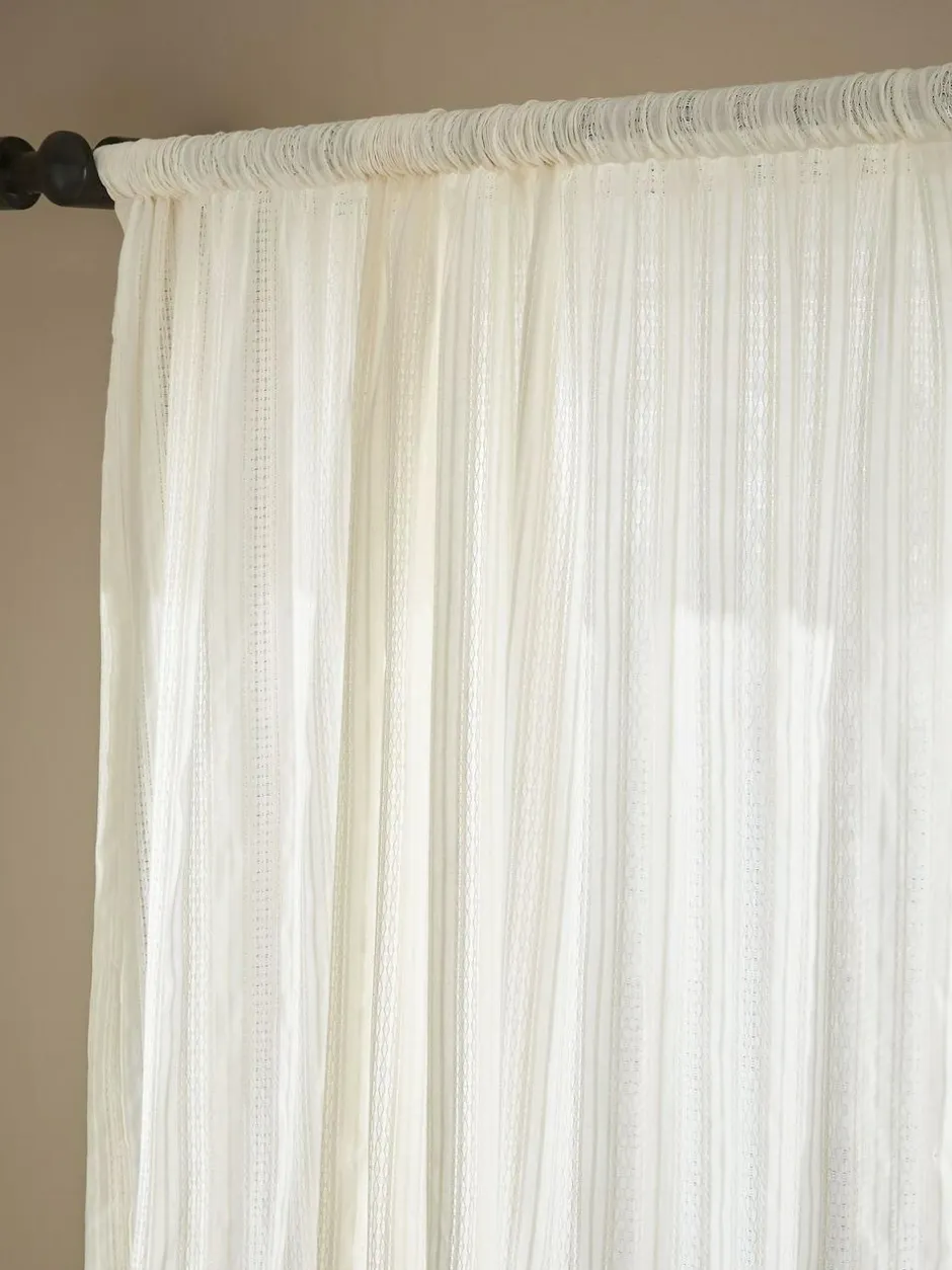 Pineapple Elephant Zofia Broderie Anglaise Sheer Panel Voile Natural Online