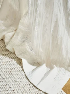 Pineapple Elephant Zofia Broderie Anglaise Sheer Panel Voile Natural Online