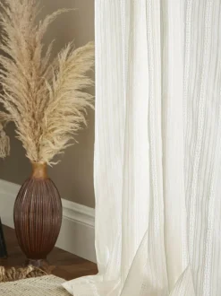 Pineapple Elephant Zofia Broderie Anglaise Sheer Panel Voile Natural Online