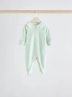 Next Pink 3 Pack Baby Sleepsuits (0-2yrs) Sale
