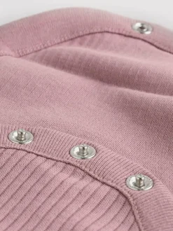 Next Pink 5 Pack Long Sleeve Baby Bodysuits New