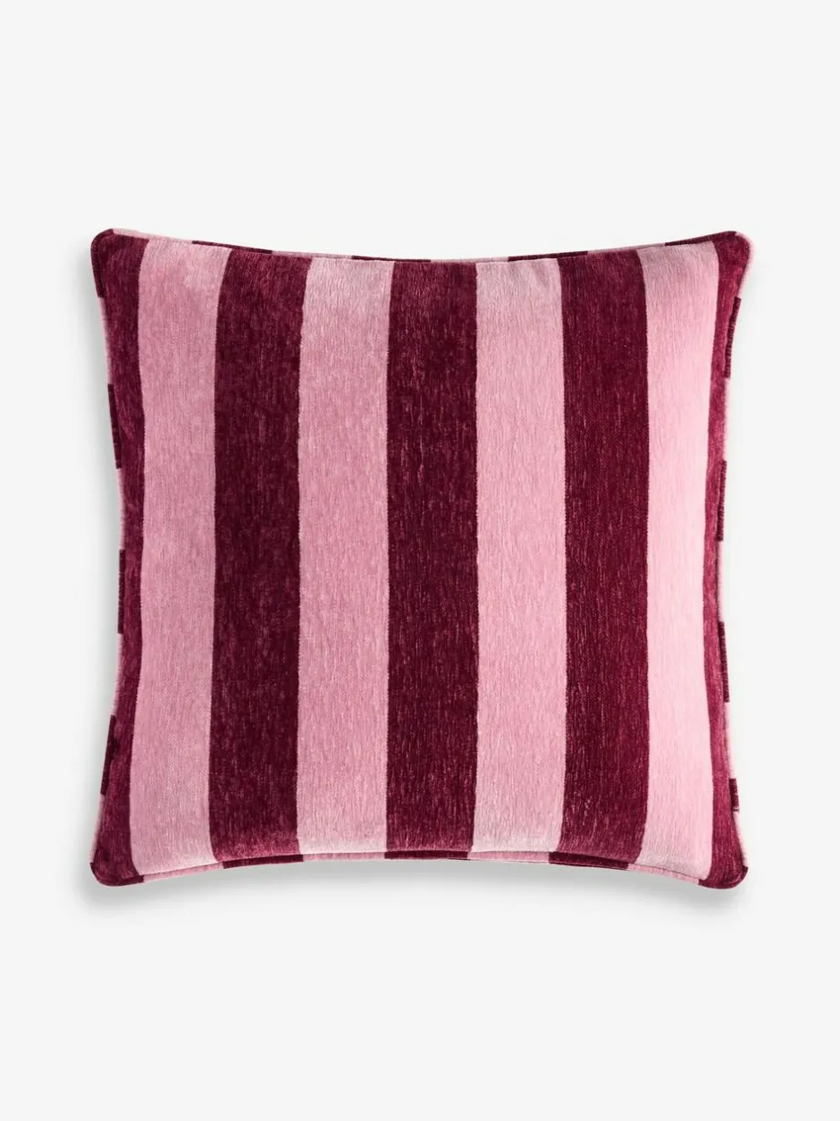 Next 50 x 50cm Chenille Stripe Cushion Pink Online