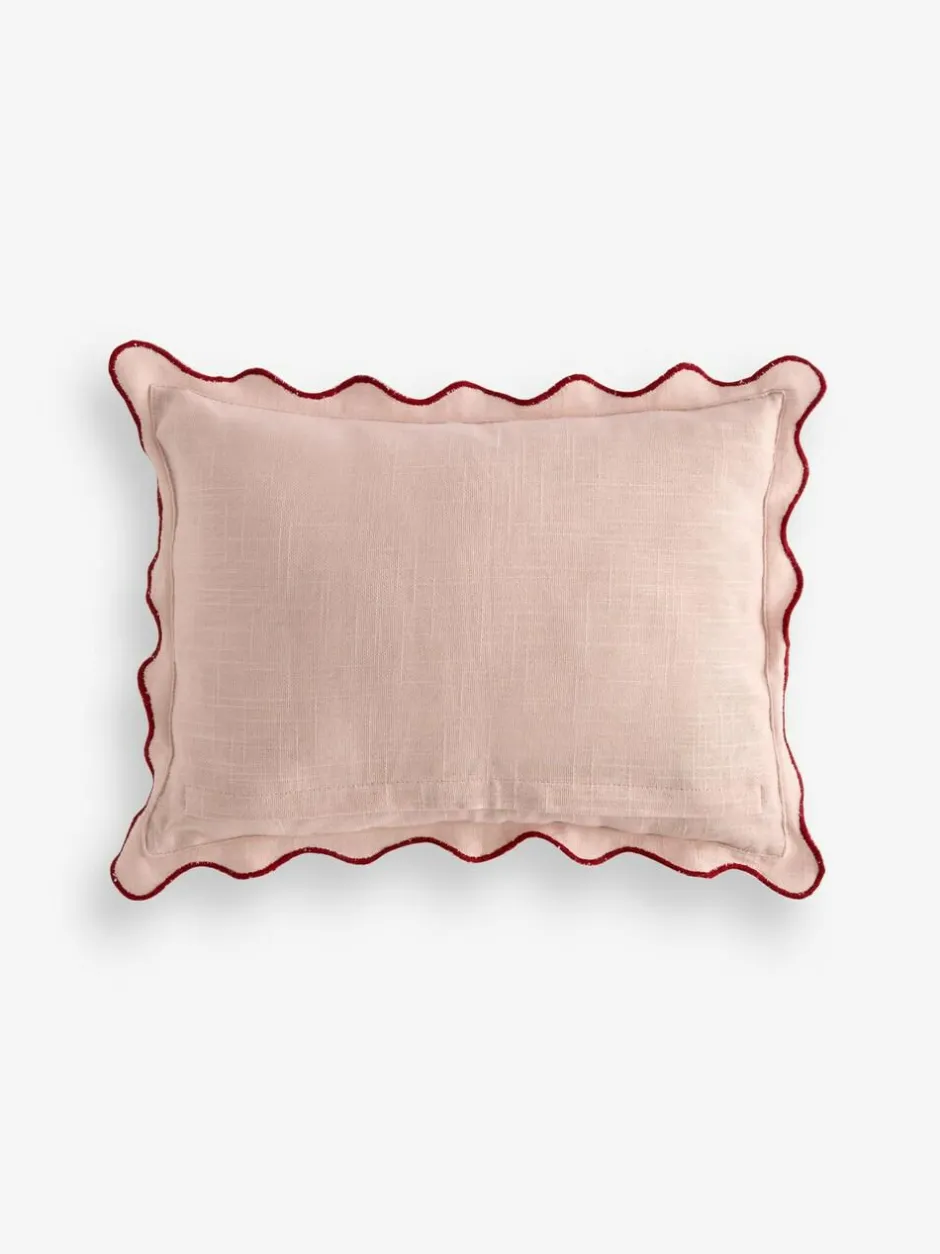 Next Pink 30 X 40cm Valentines Embroidered Perfect Match Cushion Discount