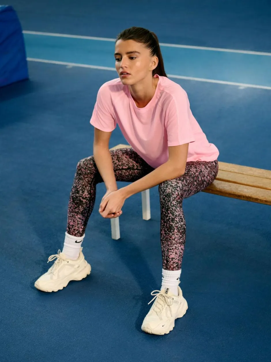 Next Active Crew Neck Short Sleeve T-Shirt Pink Sale