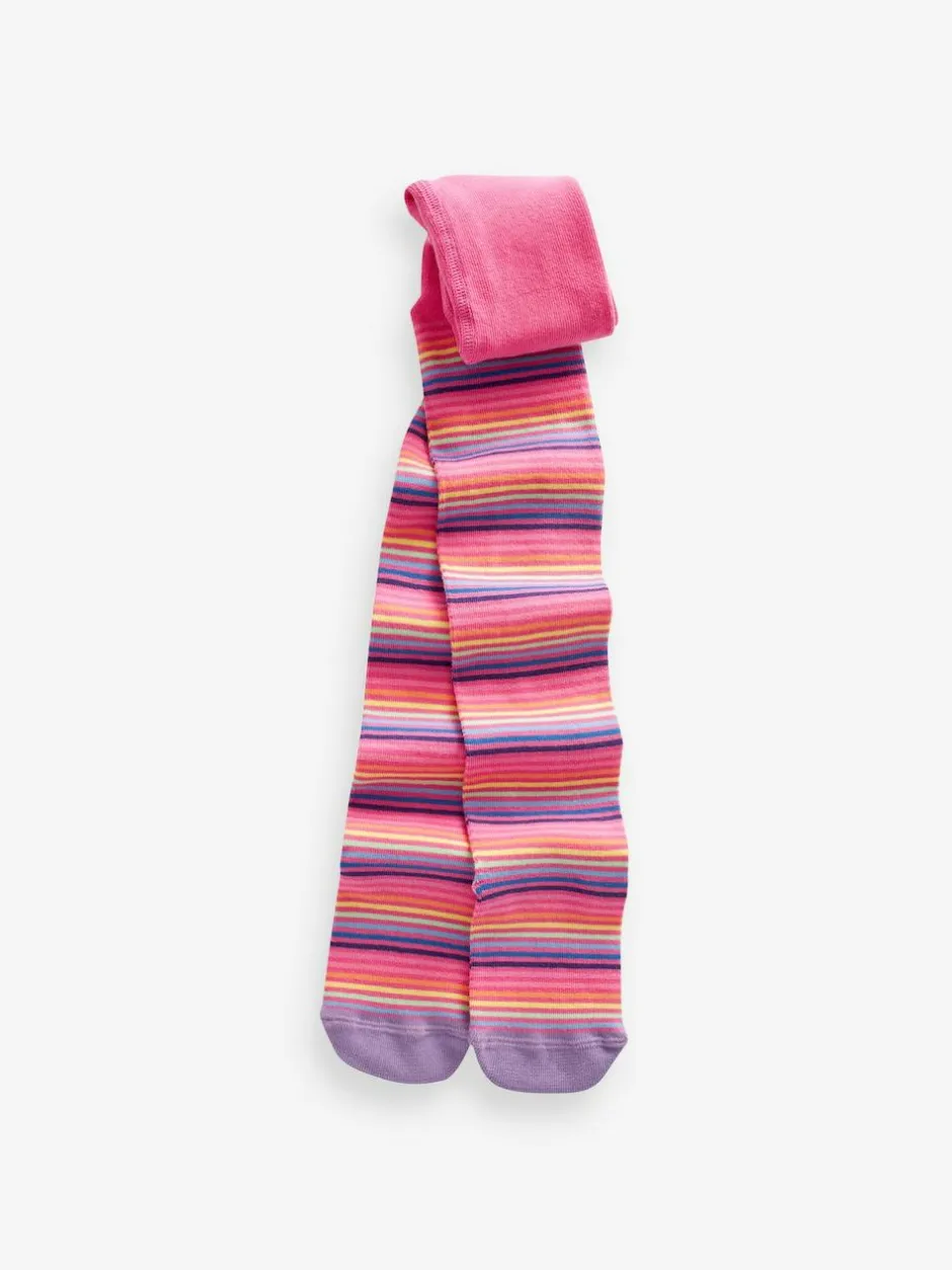 Next Pink and Navy 3 Pack Cotton Rich Unicorn Tights Clearance