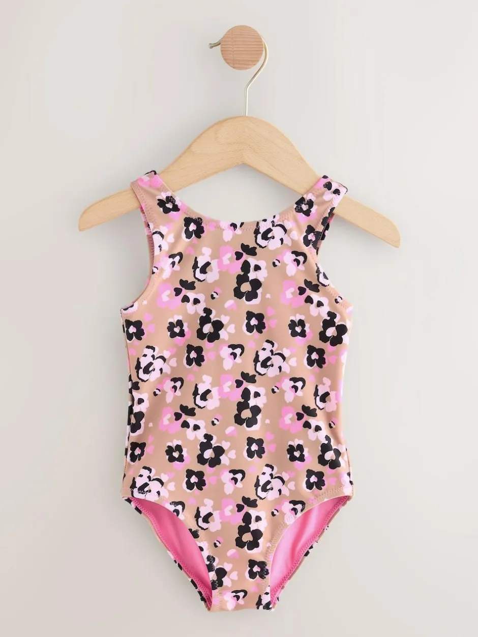 Next Swimsuit (3mths-7yrs) Pink Animal