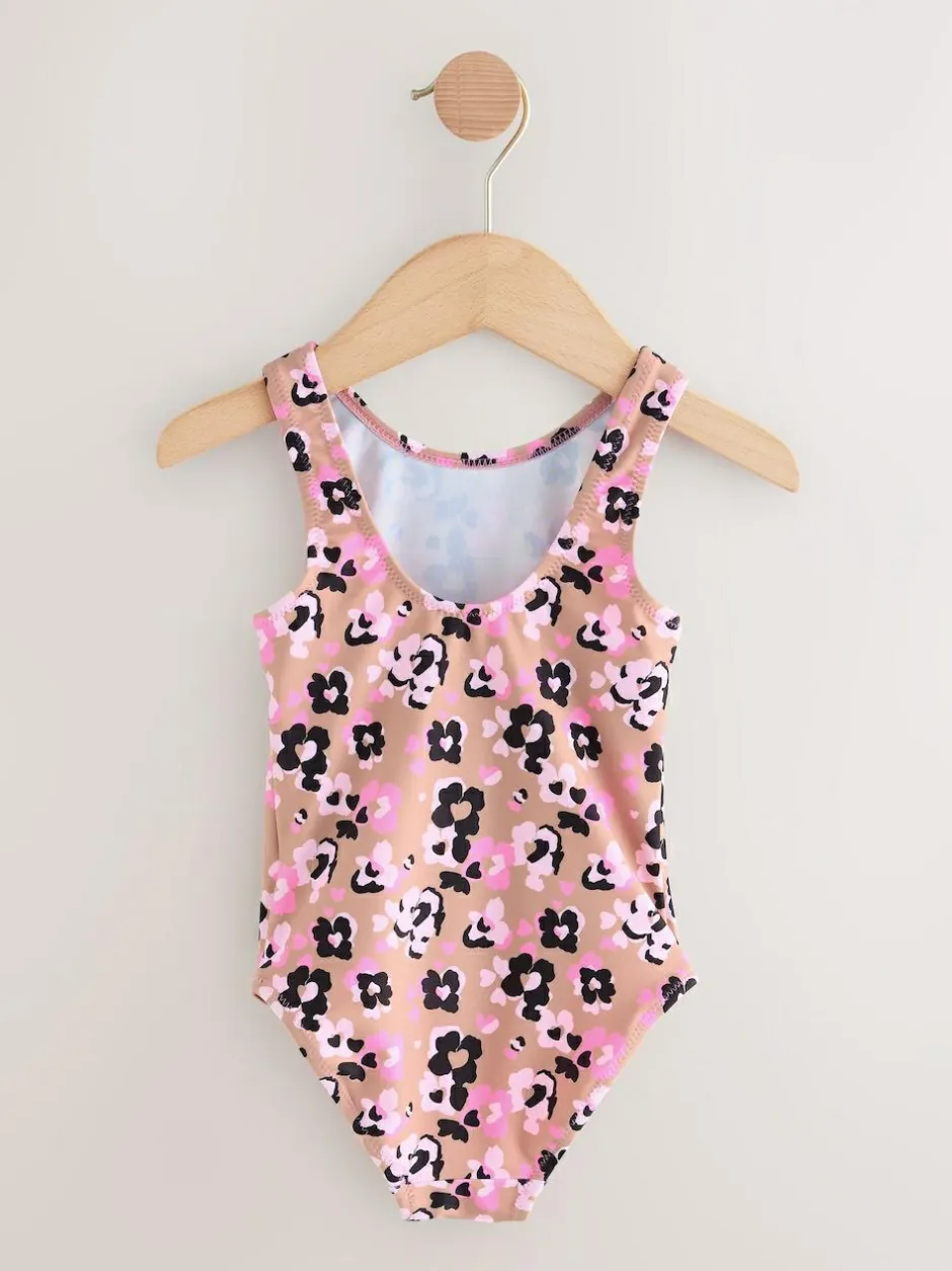 Next Swimsuit (3mths-7yrs) Pink Animal