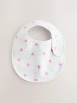 Next Pink Baby Bibs 5 Pack New