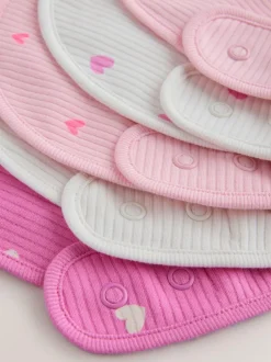 Next Pink Baby Bibs 5 Pack New