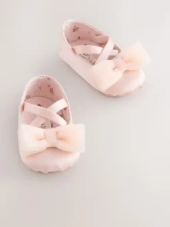 Next Baby Bow Occassion Shoes (0-18mths) Pink Clearance