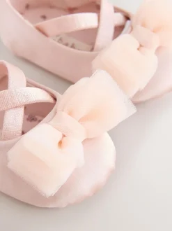 Next Baby Bow Occassion Shoes (0-18mths) Pink Clearance