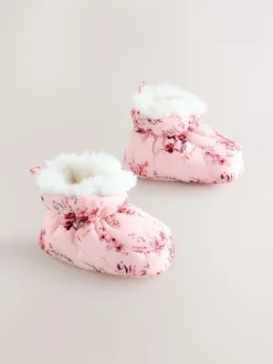 Next Pink Baby Snowboots (0-24mths) New