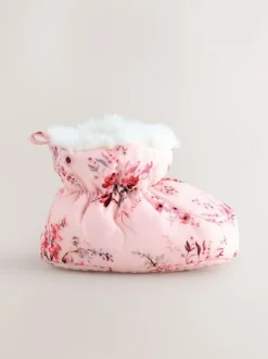 Next Pink Baby Snowboots (0-24mths) New