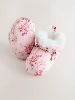 Next Pink Baby Snowboots (0-24mths) New