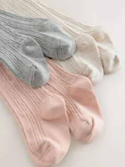 Next Baby Tights 3 Pack (0mths-2yrs) Pink Sale