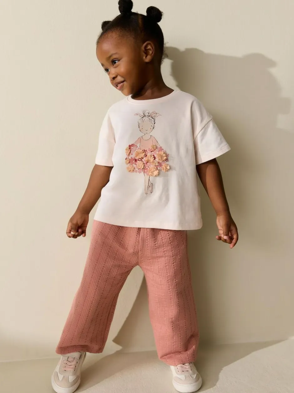 Next Short Sleeve T-Shirt (3mths-7yrs) Pink Ballerina Sale