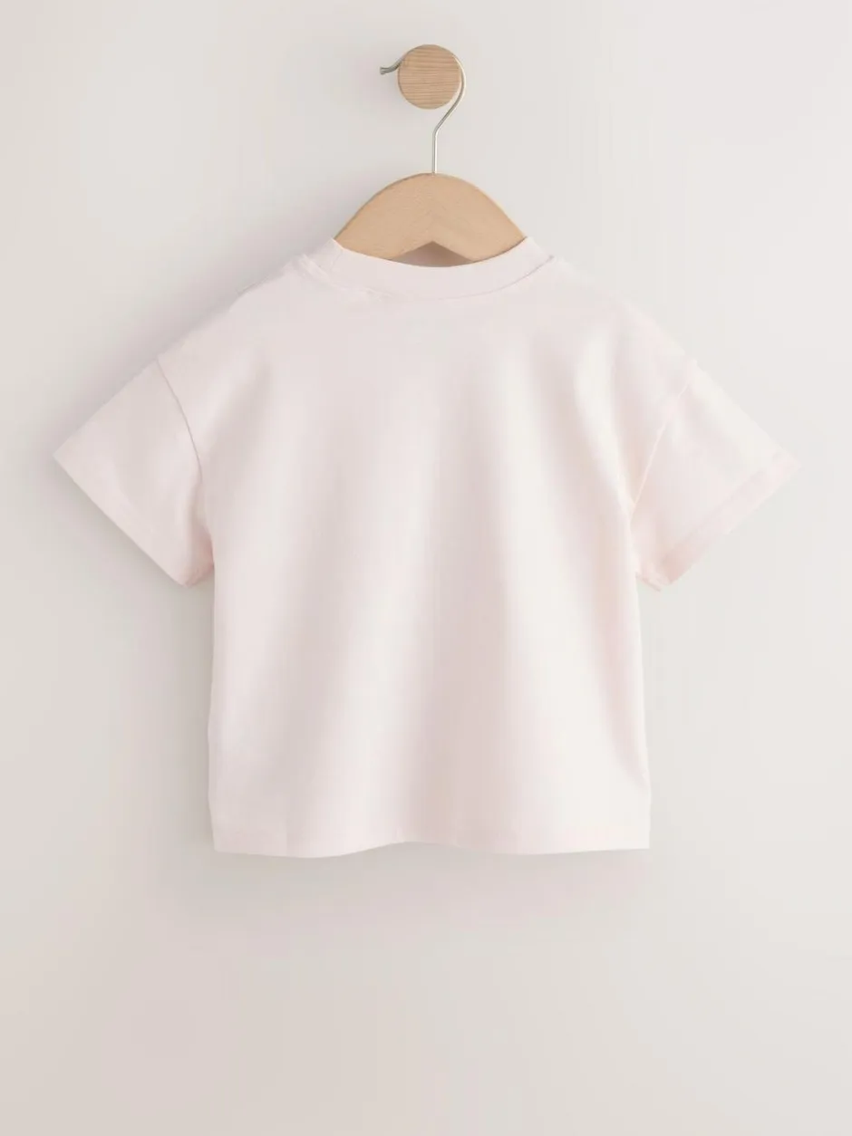 Next Short Sleeve T-Shirt (3mths-7yrs) Pink Ballerina Sale