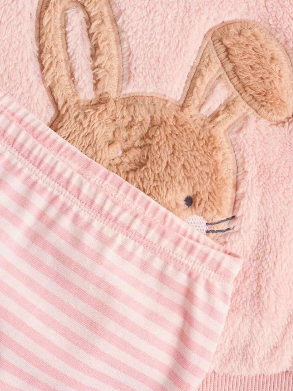 Next Baby Fleece Tops and Leggings Set 2 Piece (0mths-2yrs) Pink Bunny Discount