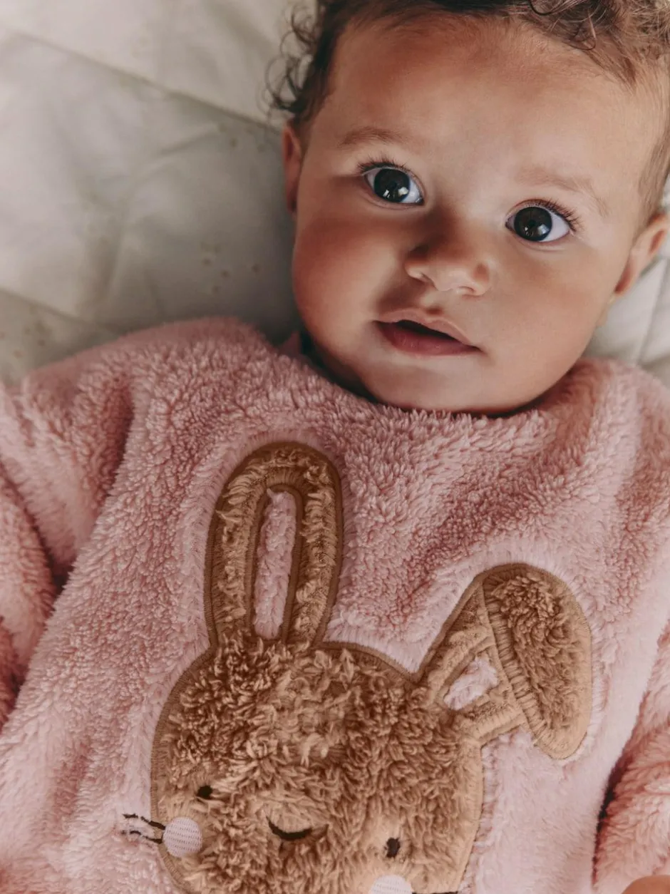 Next Baby Fleece Tops and Leggings Set 2 Piece (0mths-2yrs) Pink Bunny Discount