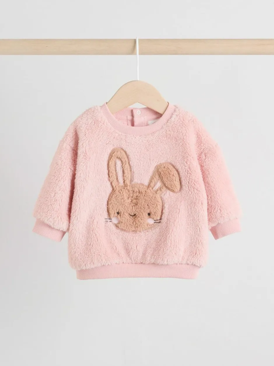 Next Baby Fleece Tops and Leggings Set 2 Piece (0mths-2yrs) Pink Bunny Discount