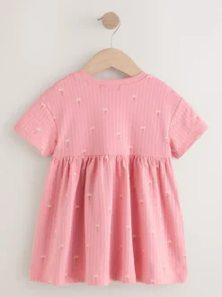 Next Jersey Summer Dress (3mths-7yrs) Pink Bunny Clearance