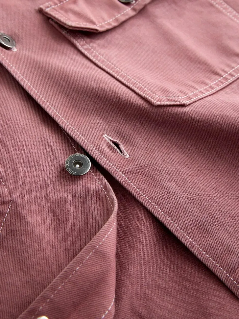 Next Canvas Shacket Overshirt Pink Best