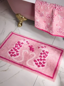 Next Pink Cheetah Valentines Bath Mat