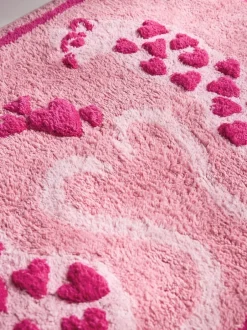 Next Pink Cheetah Valentines Bath Mat