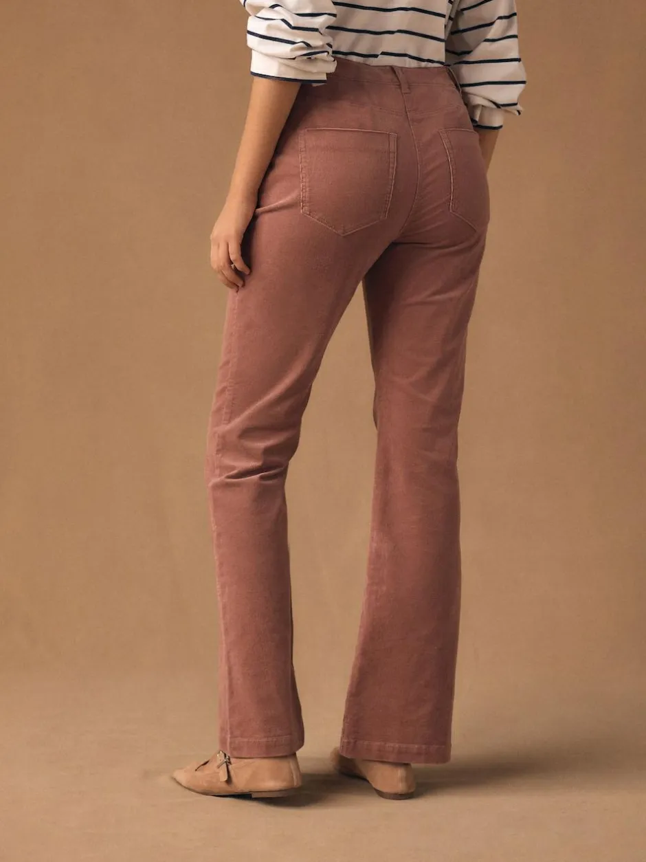 Next Cord Bootcut Trousers Pink Online