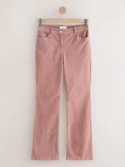 Next Cord Bootcut Trousers Pink Online