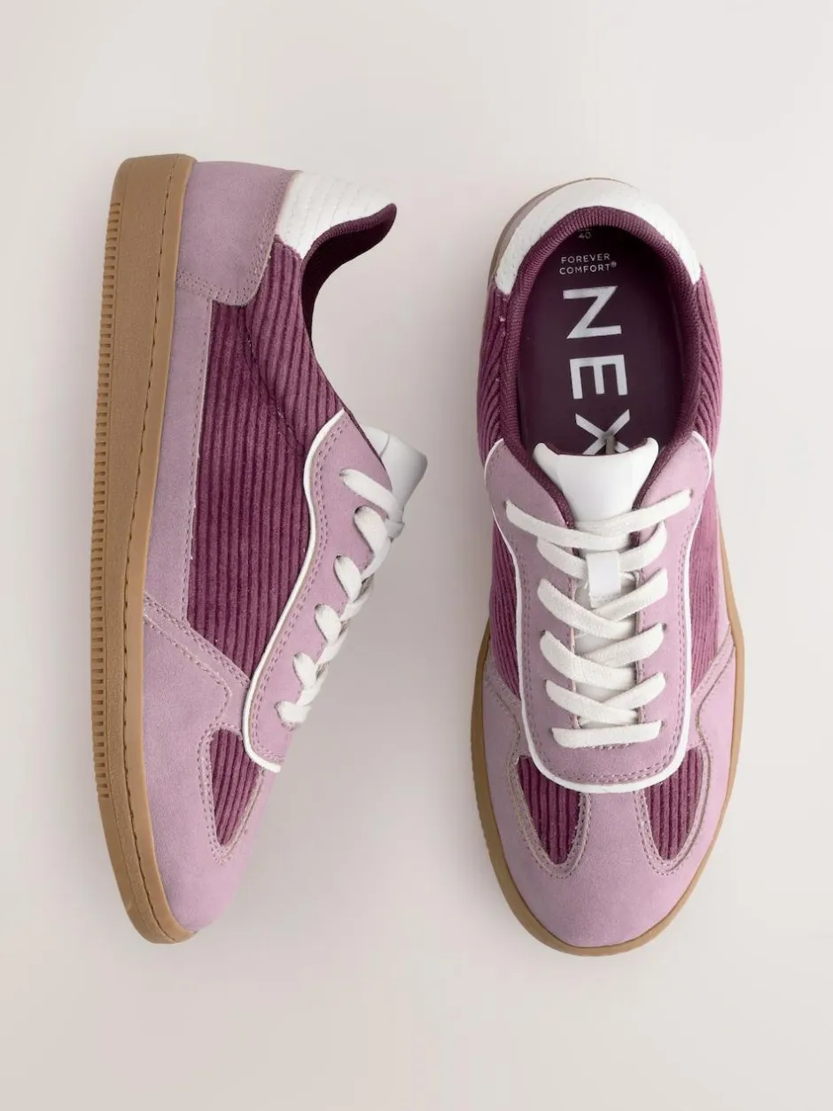 Next Pink Cord Forever Comfort® Lace-Up Trainers Best