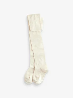 Next 3 Pack Cotton Rich Tights Pink Cream and Dark Grey New