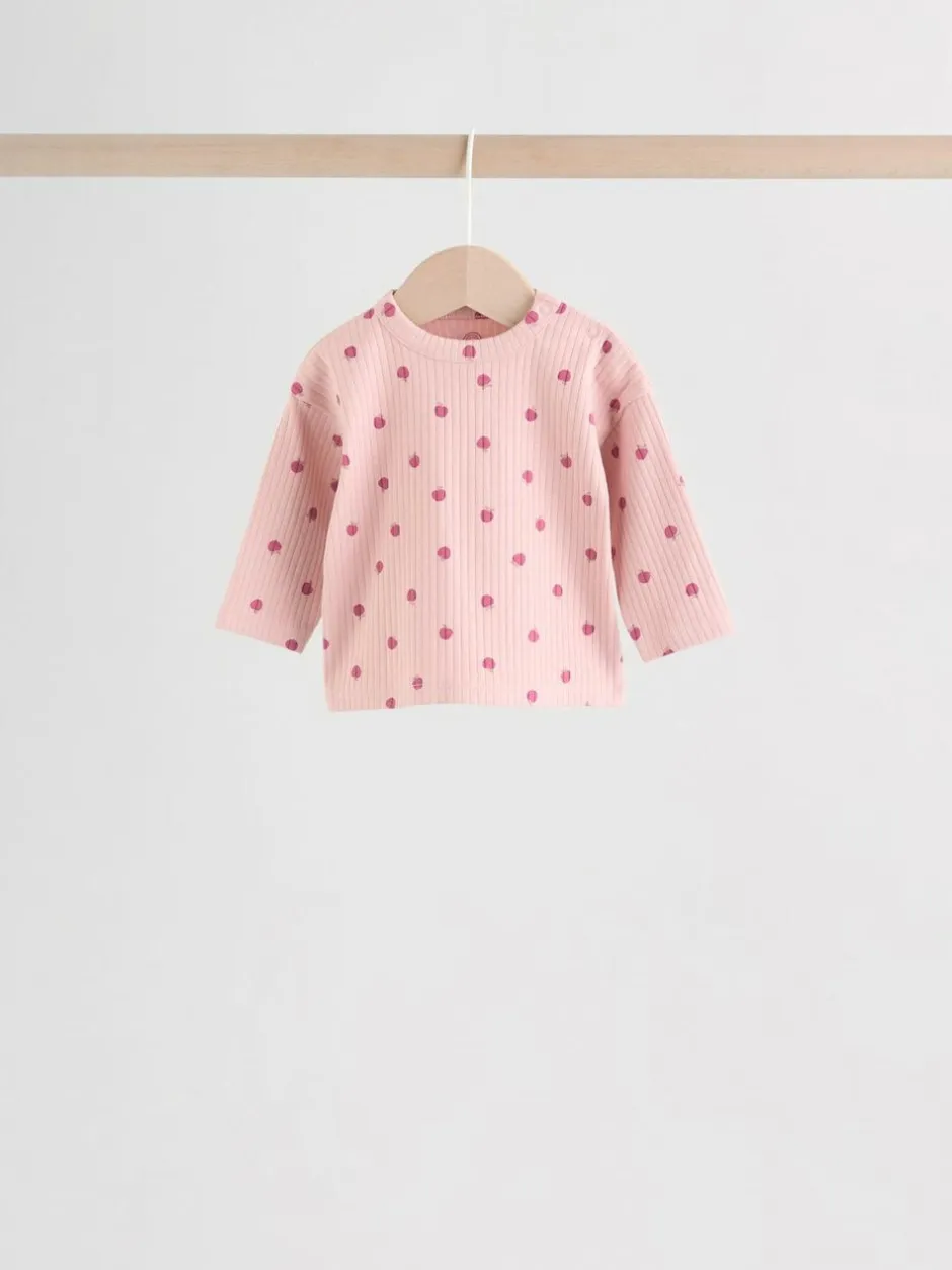 Next Pink/ Cream/ Brown Print Long Sleeve Top And Leggings Set 6 Piece (0mths-3yrs) Online