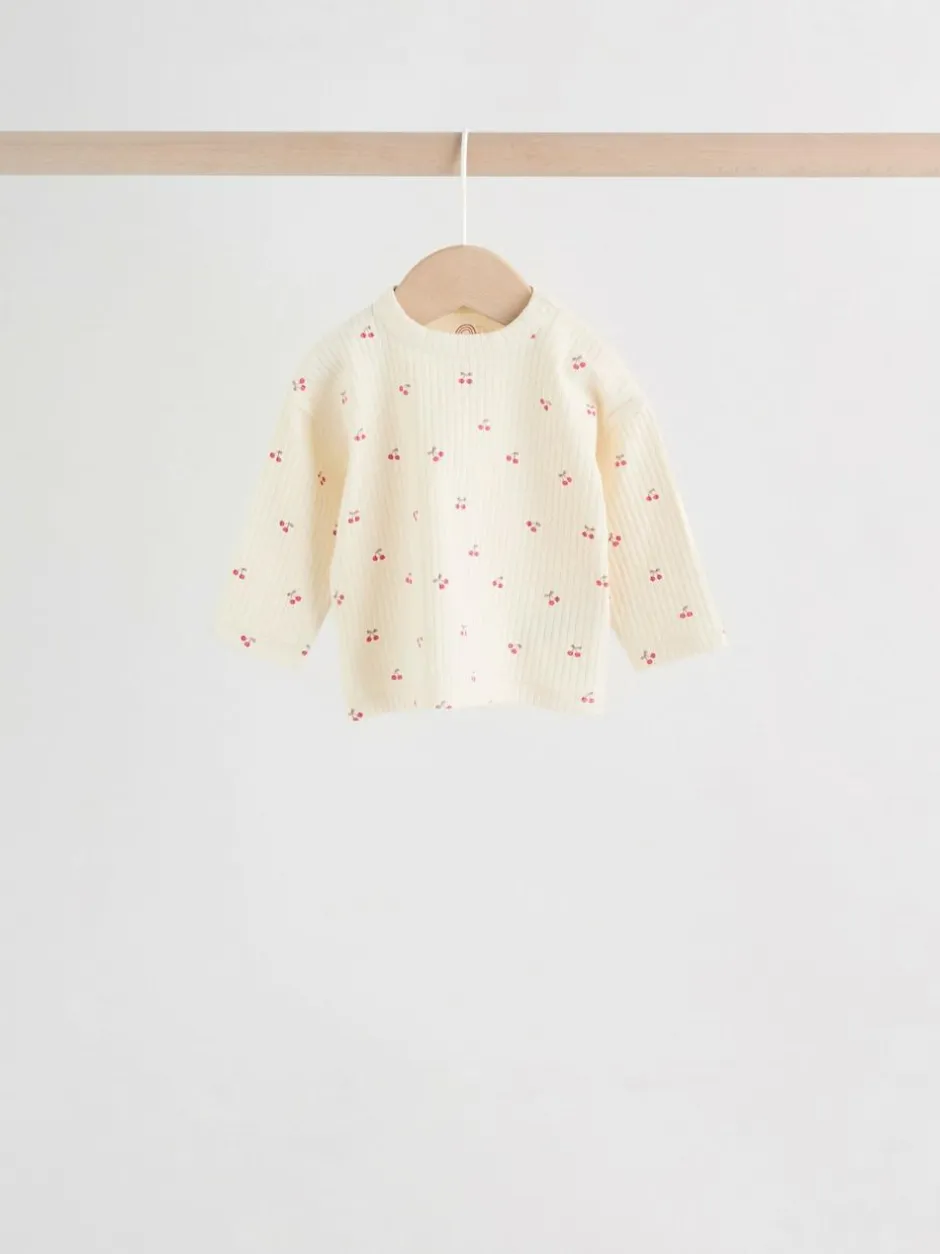 Next Pink/ Cream/ Brown Print Long Sleeve Top And Leggings Set 6 Piece (0mths-3yrs) Online