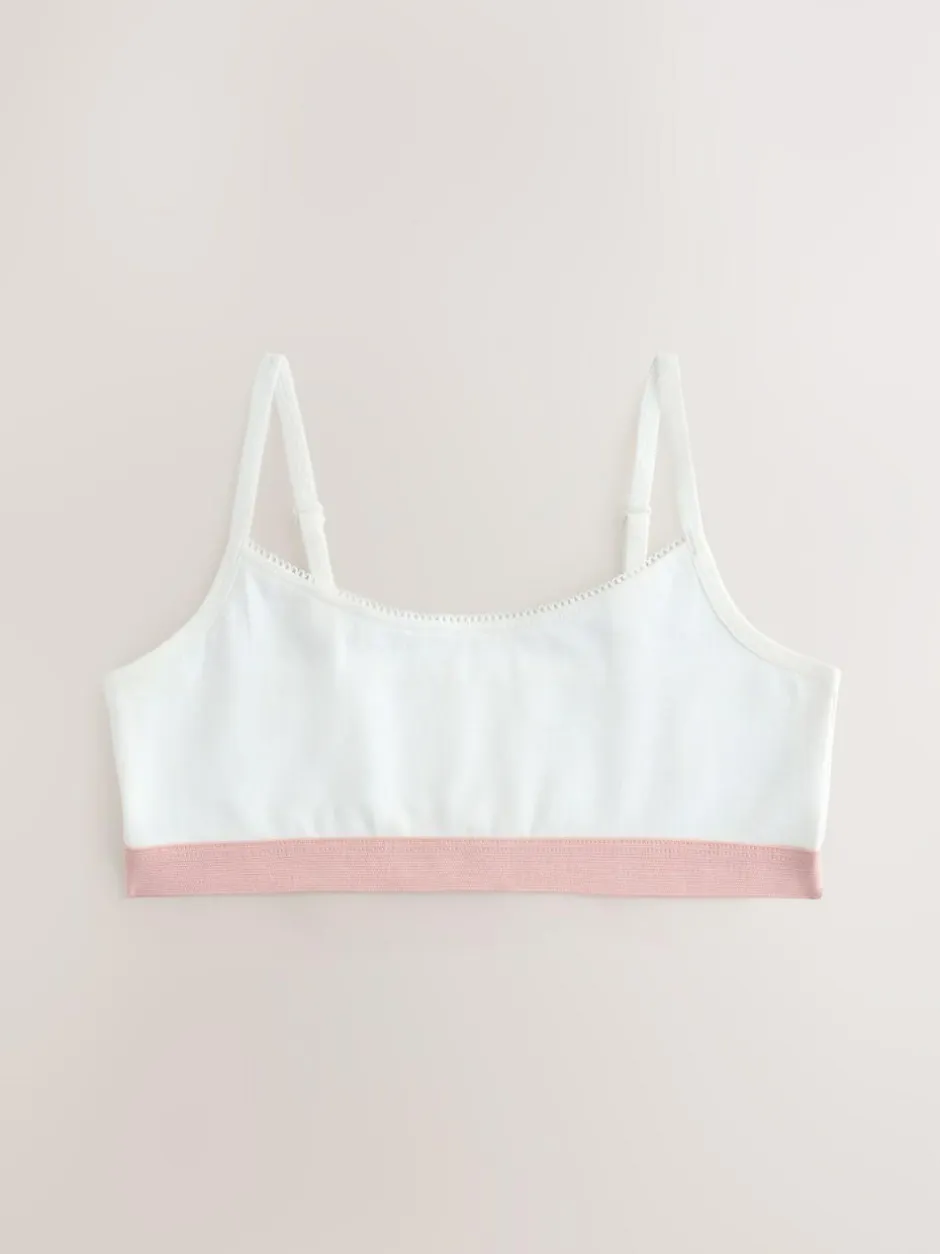 Next Crop Tops 3 Pack (5-16yrs) Pink Hot