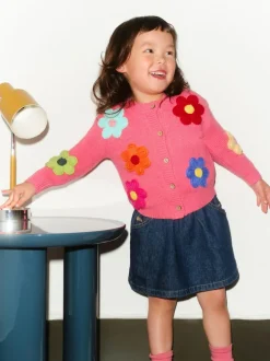 Next Pink 3D Flower Cardigan (3mths-7yrs) New