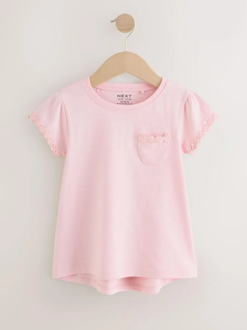 Next Daisy Pocket T-Shirt (1.5-16yrs) Pink Discount