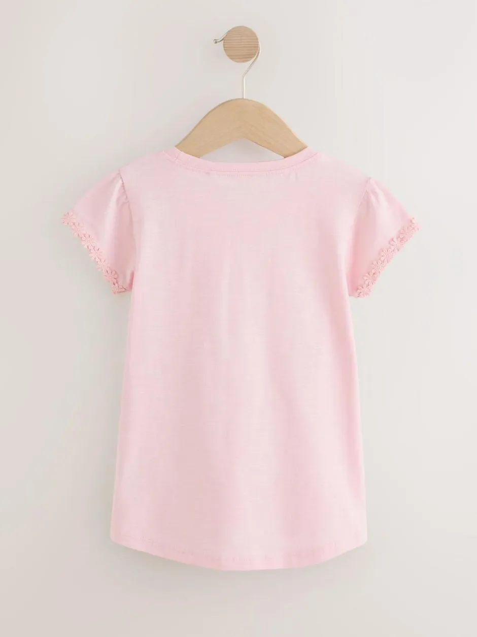 Next Daisy Pocket T-Shirt (1.5-16yrs) Pink Discount
