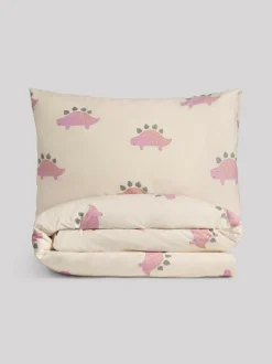 Next Duvet Cover and Pillowcase Set Pink Dinosaur Outlet