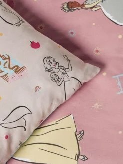 Next Pink Disney Princess Supersoft 100% Brushed Cotton Duvet Cover and Pillowcase Set Hot