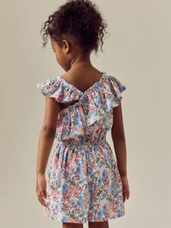 Next Pink Ditsy Frill Shoulder Playsuit (3-16yrs) Hot