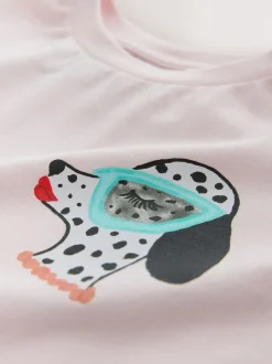 Next Kendra Dandry Oversized T-Shirt (3-16yrs) Pink Dog Best