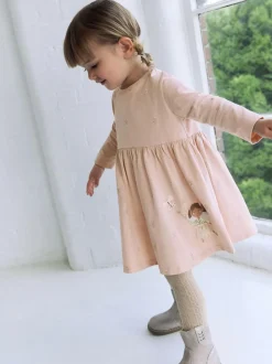 Next Pink Fairy Long Sleeve Embellished Dress (3mths-7yrs) Discount