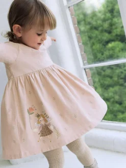 Next Pink Fairy Long Sleeve Embellished Dress (3mths-7yrs) Discount